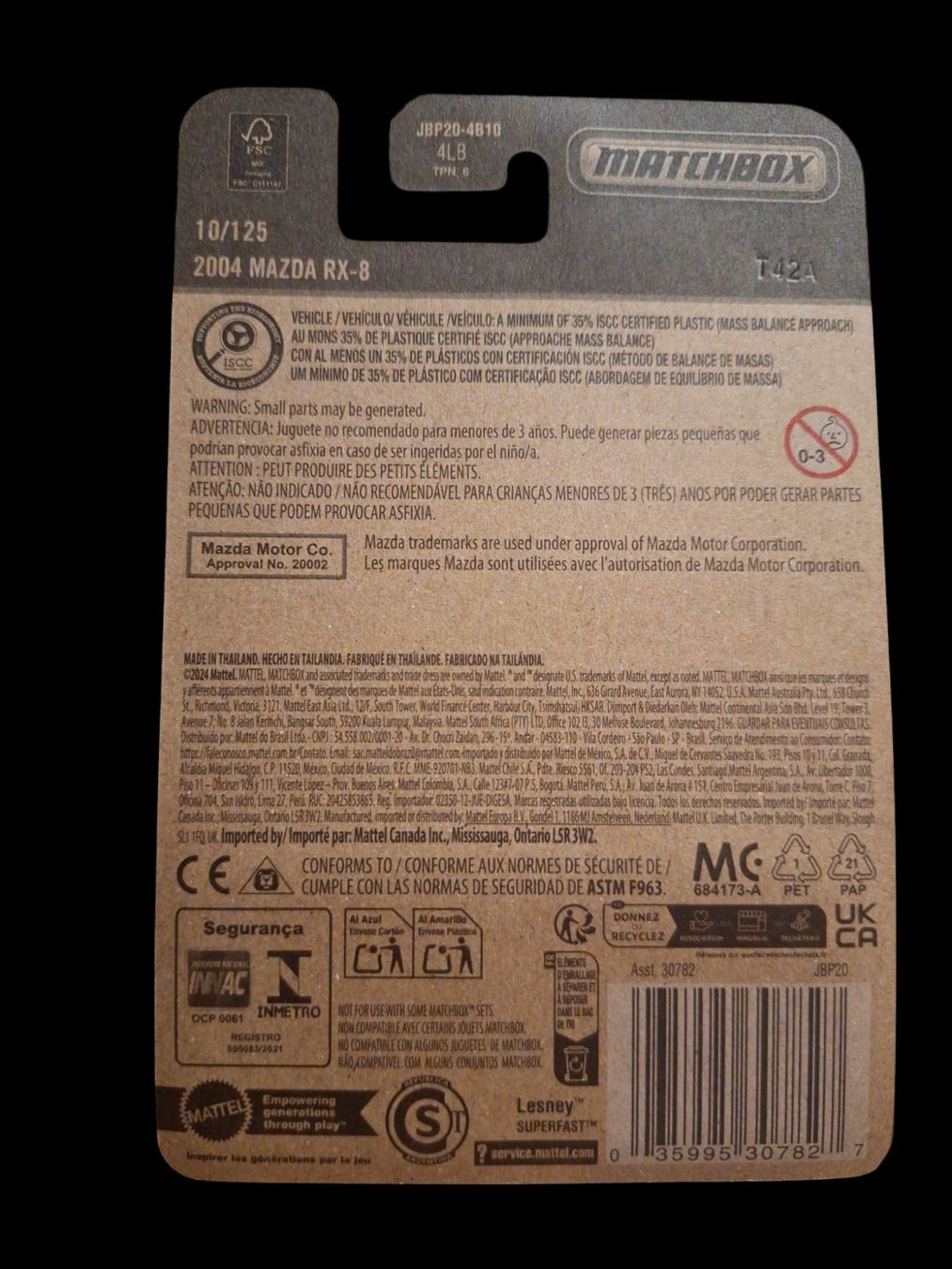 Matchbox Modellini d'auto: Matchbox 2025 2004 Mazda RX-8 10/125 L – Nuovo e nell'imballaggio originale da Adlikon venduto da Mmartin0 1