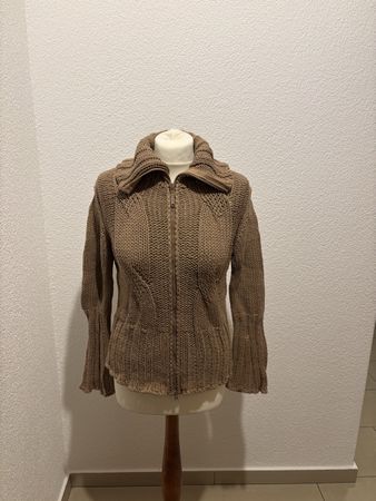 Strickjacke Dirocco braun Baumwollmix Grösse 42