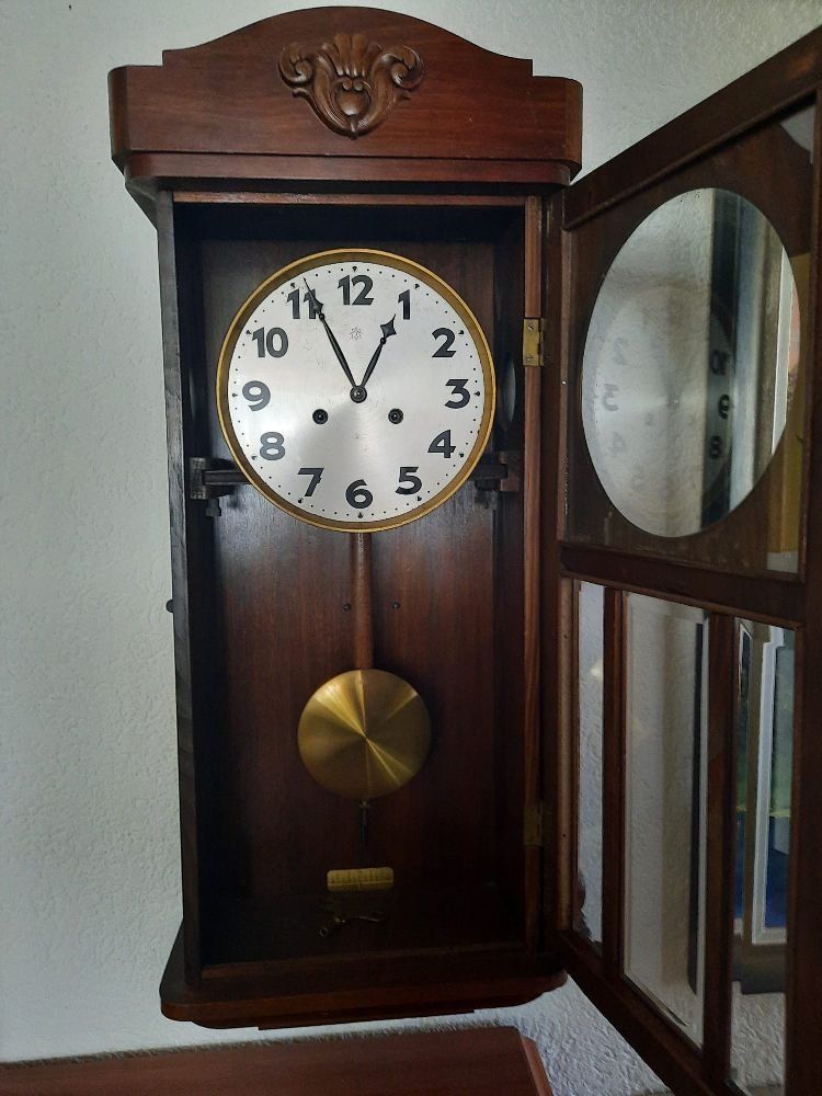 Pendules & Horloges murales: Jugendstil Regulator ca. 1925 – D'occasion à Eschenbach par Alicekunst 5