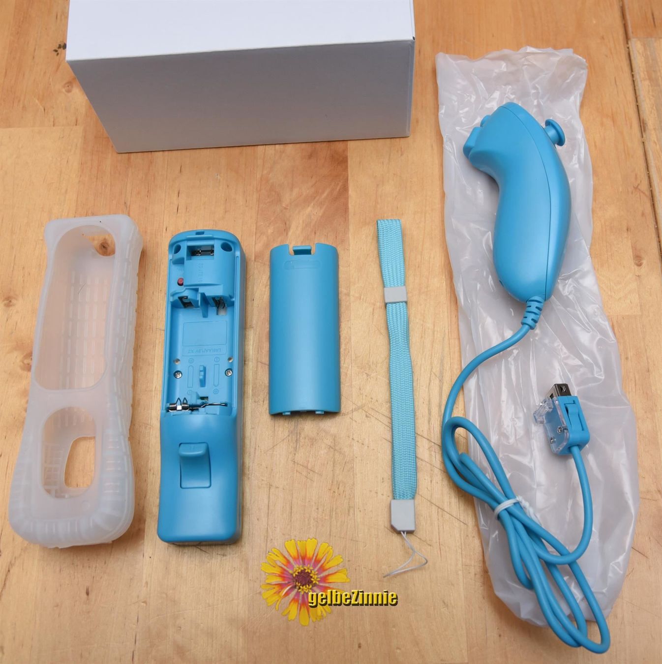Controller: Wii Controller Türkis mit Nunchuk (NEU) – Nuovo (secondo la descrizione) da Frenkendorf venduto da gelbeZinnie 2