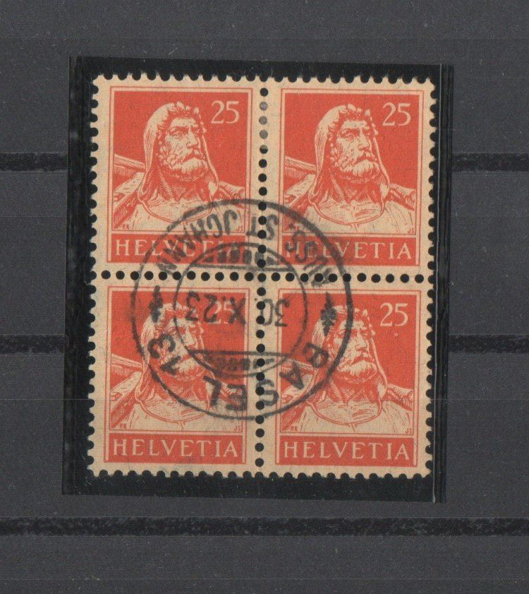 Alle Briefmarken: Tellbrustbild – Gebraucht aus Echichens von mullerch