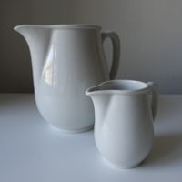 Pot à lait 1,5 L/Crémier 0,25 L Langenthal Suisse Porcelaine