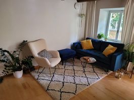 Hochflorteppich creme/schwarz, 160 x 230 cm