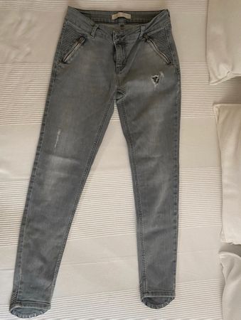 Denim-Hose ZARA grau
