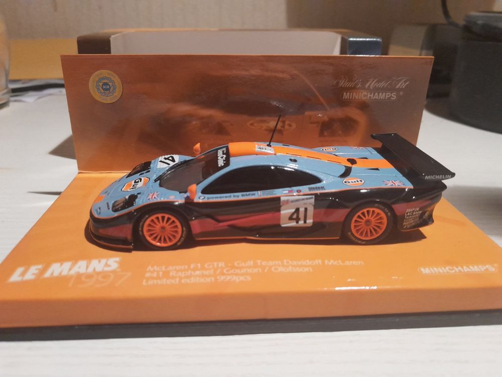 McLaren F1 GTR No.39 Gulf Racing Le Mans 1997 MZP213GD | HRC Mini-Z Arena