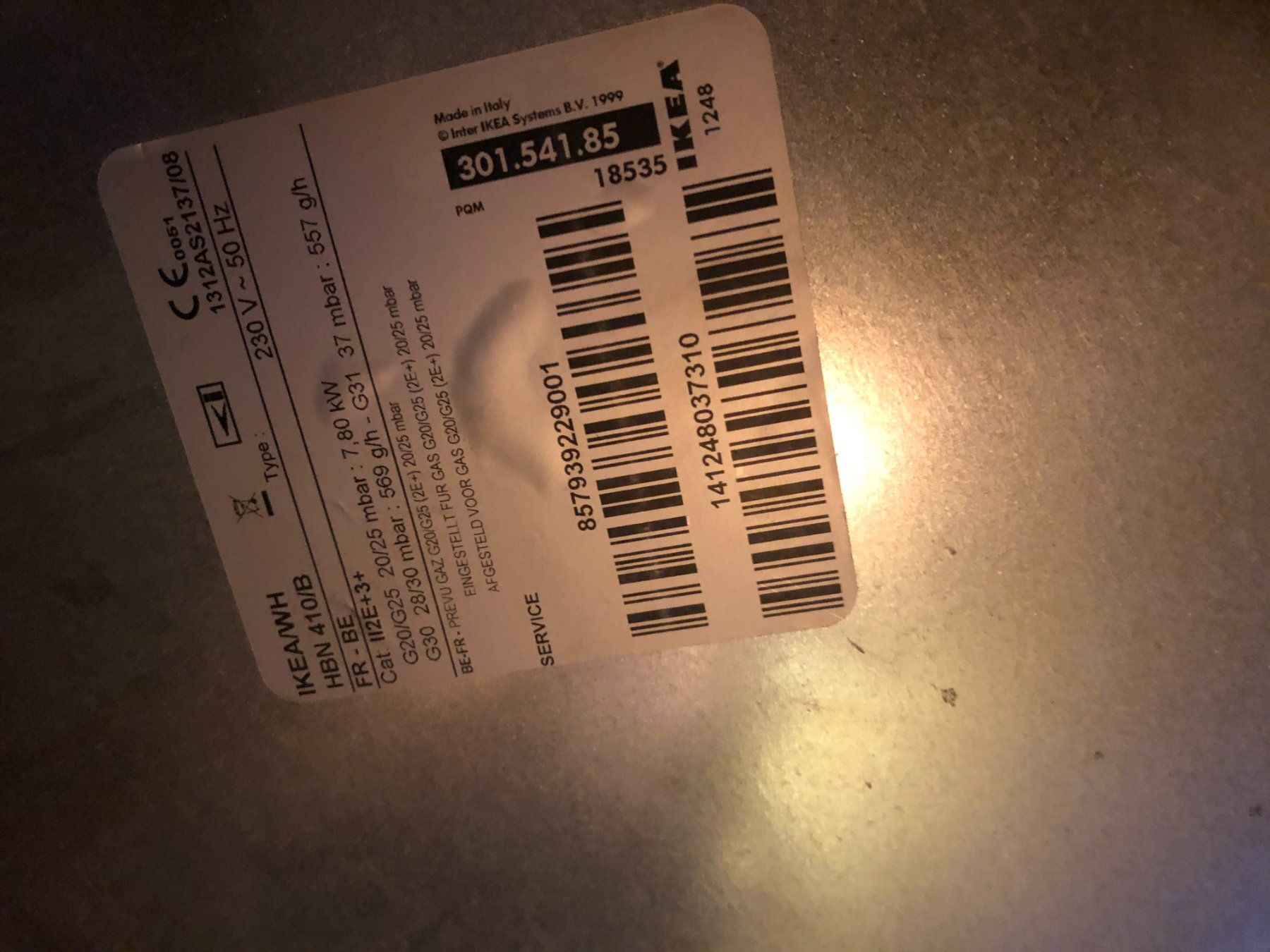 Herde: table de cuisson gaz Ikea Hbn 410 neuve, jamais utilisée – Neu (gemäss Beschreibung) aus Genève von Ahkmenrat 1