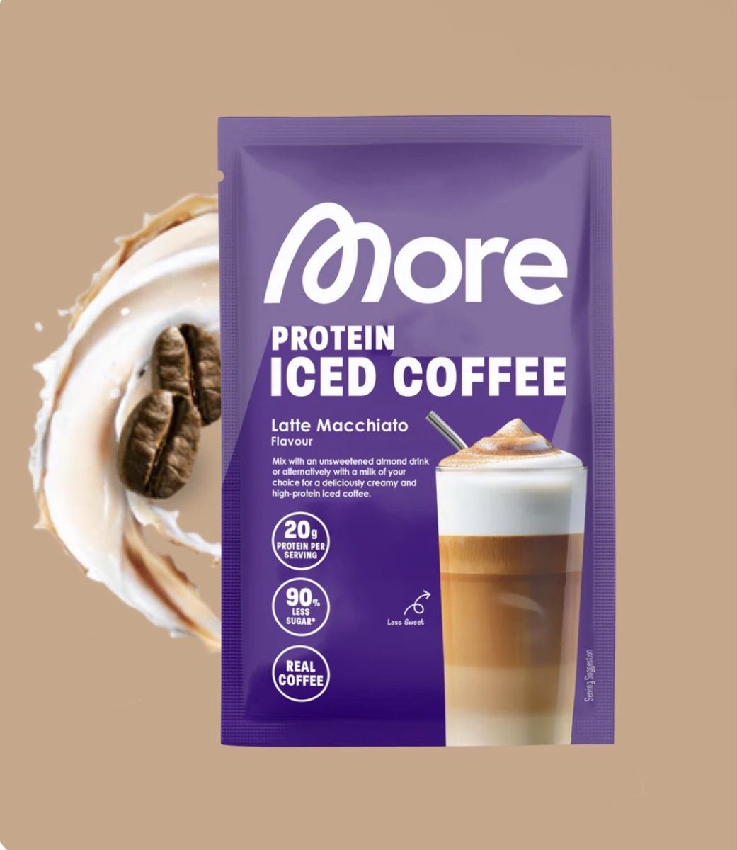 More Nutrition Lebensmittel & Spezialitäten: More Protein Iced Coffee Latte Macchiato 5 Beutel – Neu und originalverpackt aus Oppligen von ano_9n98