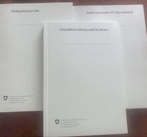 Schweizer Gesetzbuecher - ZGB-OR-SchKG top Zustand!