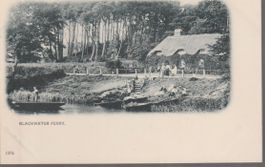 old  early 1900's UK Postcard BLACKWATER FERRY B. & D. ak