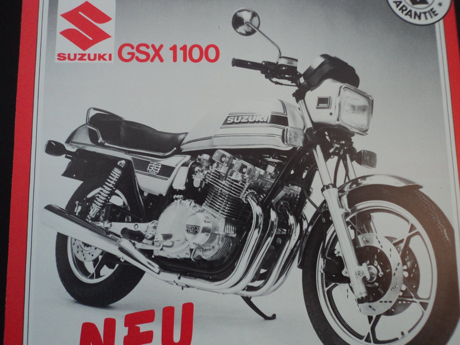 Dokumente: Prospekt Suzuki GSX 1100 1979 – Gebraucht aus Schwarzenburg von modelCARama 1