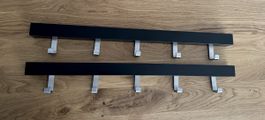 2x IKEA TJUSIG Kleiderstangen/Garderobe in schwarz