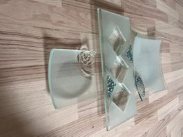Dekorative verschmolzene GLAS-SCHALEN / 3er-Set / Top!