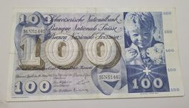 Suisse 100 Fr. 28.03.1963 Serie 36N