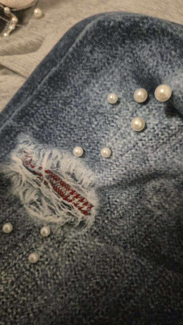 Lotti & Set di vestiti: Ensemble pull gris et legging bleu avec perles neuf – Nuovo e nell'imballaggio originale da Le Locle venduto da Arya4 3