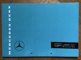 Mercedes-Benz 300 SL Roadster Prospekt 1958 gelocht deutsch