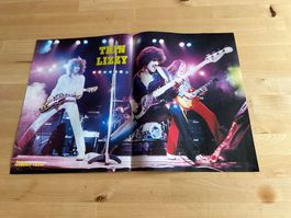 THIN LIZZY PHIL Lynott tolle rare 1kg Poster Berichte 80