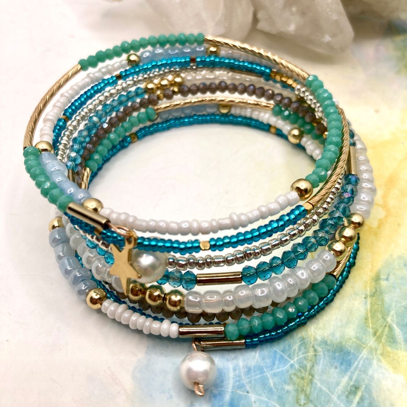 Bracciali & Braccialetti: Perlenarmband mit 9 Strängen – Nuovo (secondo la descrizione) da Solothurn venduto da Kiki_Di 2
