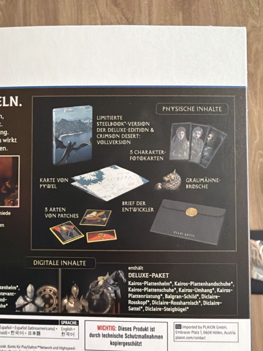 Giochi: Crimson Desert Deluxe Edition PS5 – Nuovo (secondo la descrizione) da Wald ZH venduto da Uyama 3