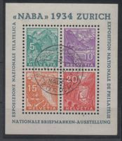 NABA 1934 Block Nr. 1 S-O 4.X.34 Katalogwert: 750.00 CHF