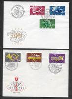 1949: Zwei Serie Nr.291-93/294-96 auf 2 Briefe mit S-Stempel