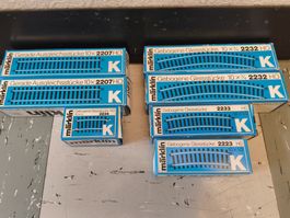 Lot Märklin 70Stk versch Gleisstücke K  neuwertig