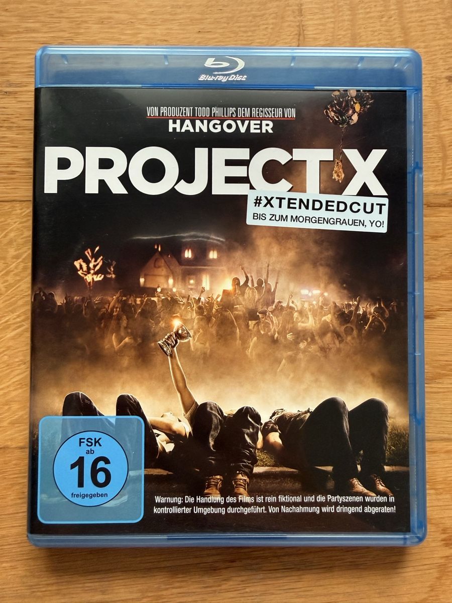 Tous les DVDs: Project X (2012) Blu-ray Extended Cut – D'occasion à Kölliken par nerdorado