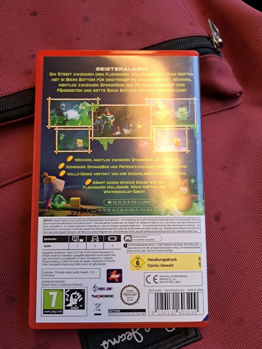 Nintendo Giochi: SpongeBob SquarePants The Cosmic Shake Nintendo Switch – Nuovo (secondo la descrizione) da Au ZH venduto da blurayundvideospiele 1