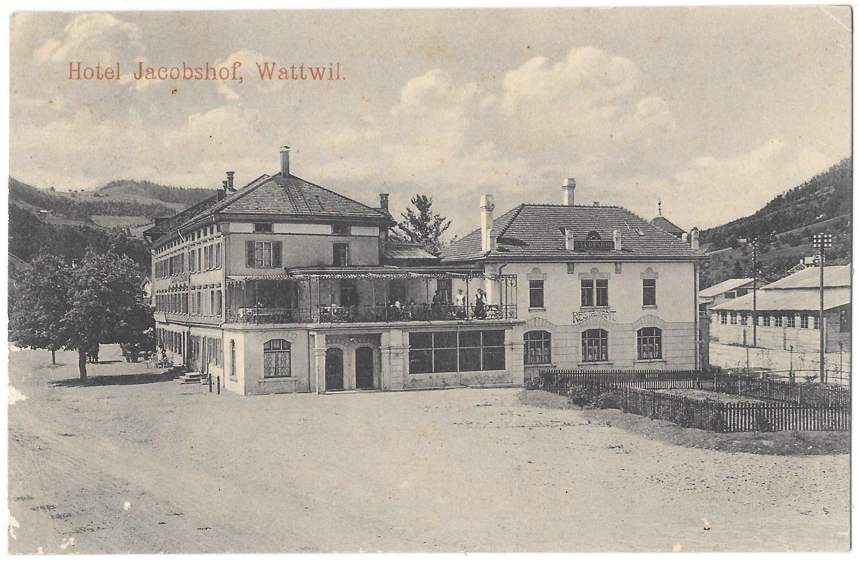 Ansichtskarten: Wattwil Hotel Jacobshof – Gebraucht aus Olten von clotaldi