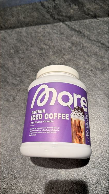 More Protein Iced Coffee Dark Cookie Crumble Geschmack Neu Und 