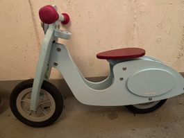 Laufrad Roller Kinder Holz hellblau sehr guter Zustand