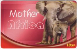10 CHF Mother Africa - ungebrauchte Prepaid Telefonkarte
