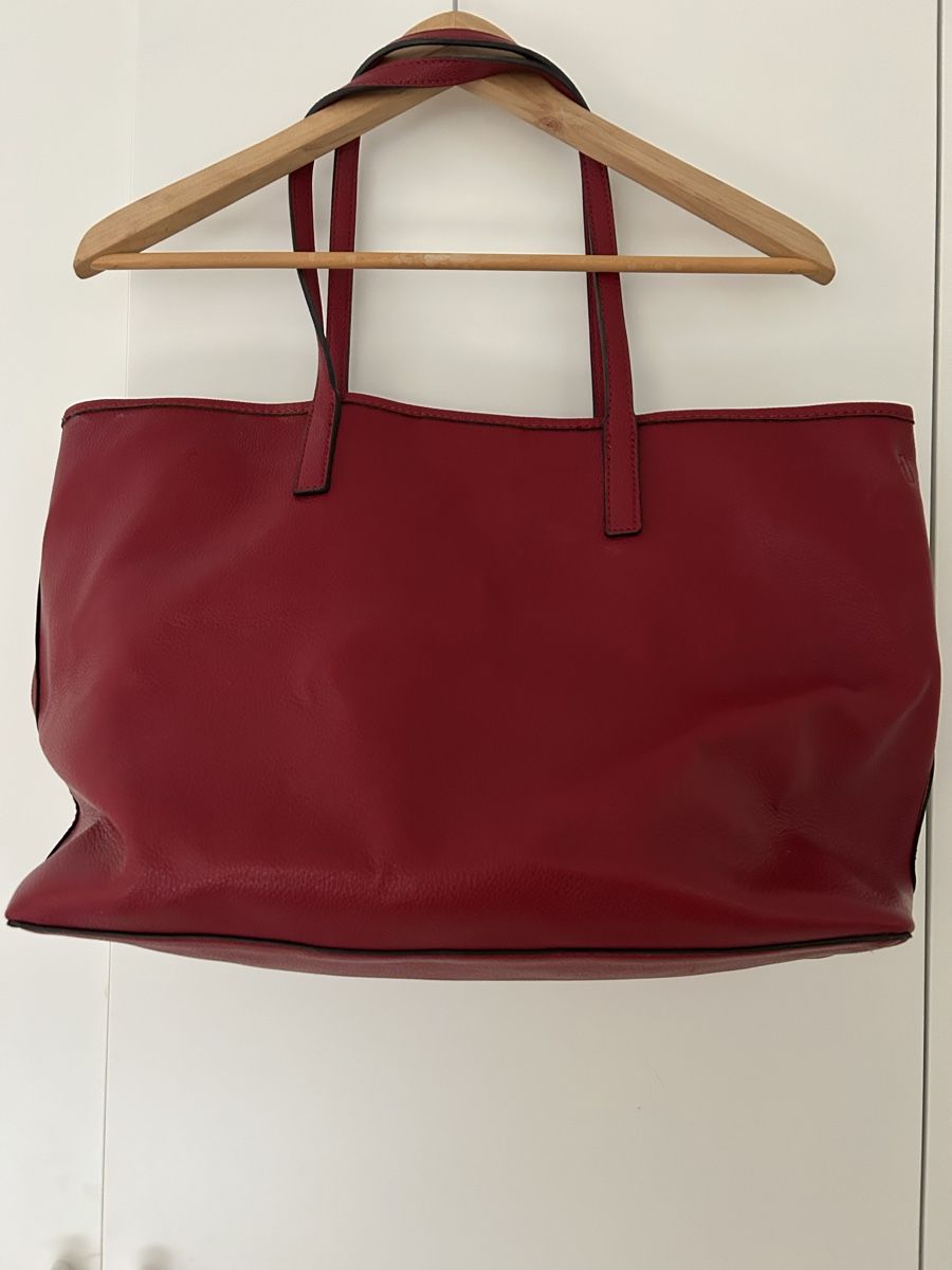 Guess Borse da donna: GUESS Leather Red Tote Bag with Attached Pouch – Usato da St. Gallen venduto da dec_2jy6 4