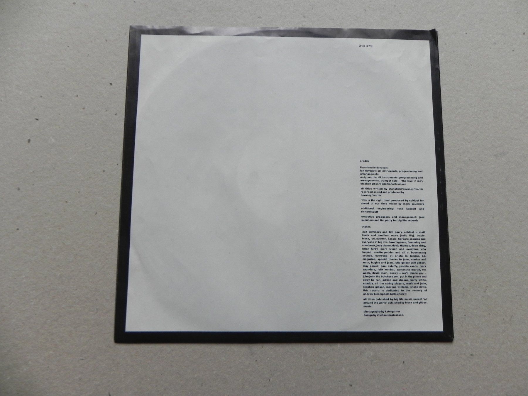 Schallplatten: LP brit. Pop Sängerin Lisa Stansfield 1989 Affection – Gebraucht aus Siebnen von krimsie 3