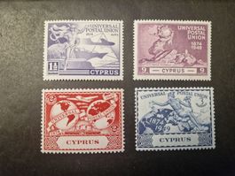 Zypern Briefmarken-Set 1874-1949, Universal Postal Union