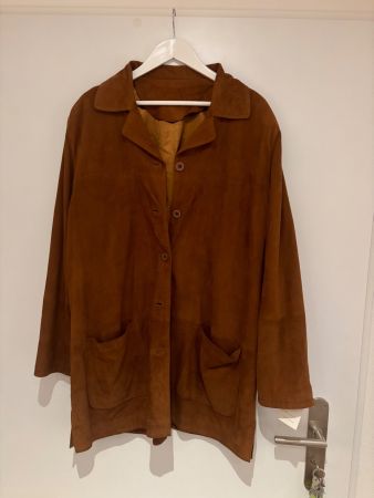 NEU Wildlederjacke Herren 56 camel mit Etikett top Mantel