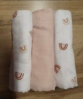 NEU Stilltuch Moltontuch 3er Pack Set Regenbogen little one