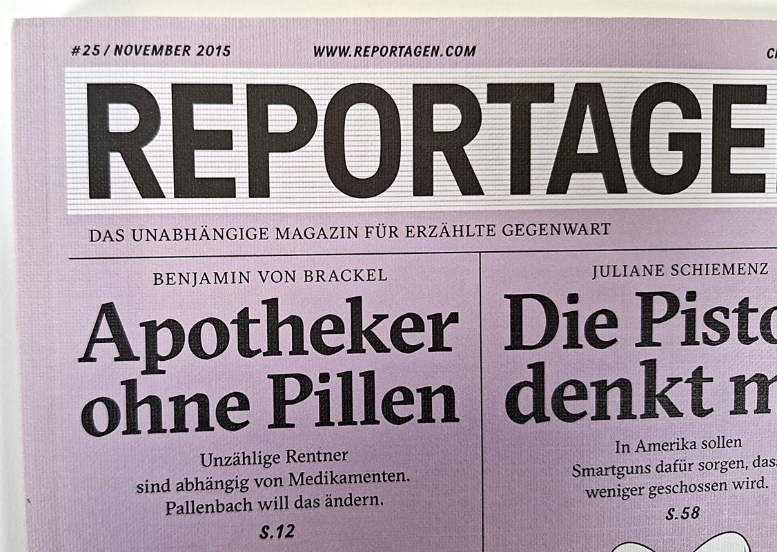 Riviste & Magazine: REPORTAGEN Nr. 25 November 2015 – Usato da Wil SG venduto da Restwert_Wil 1
