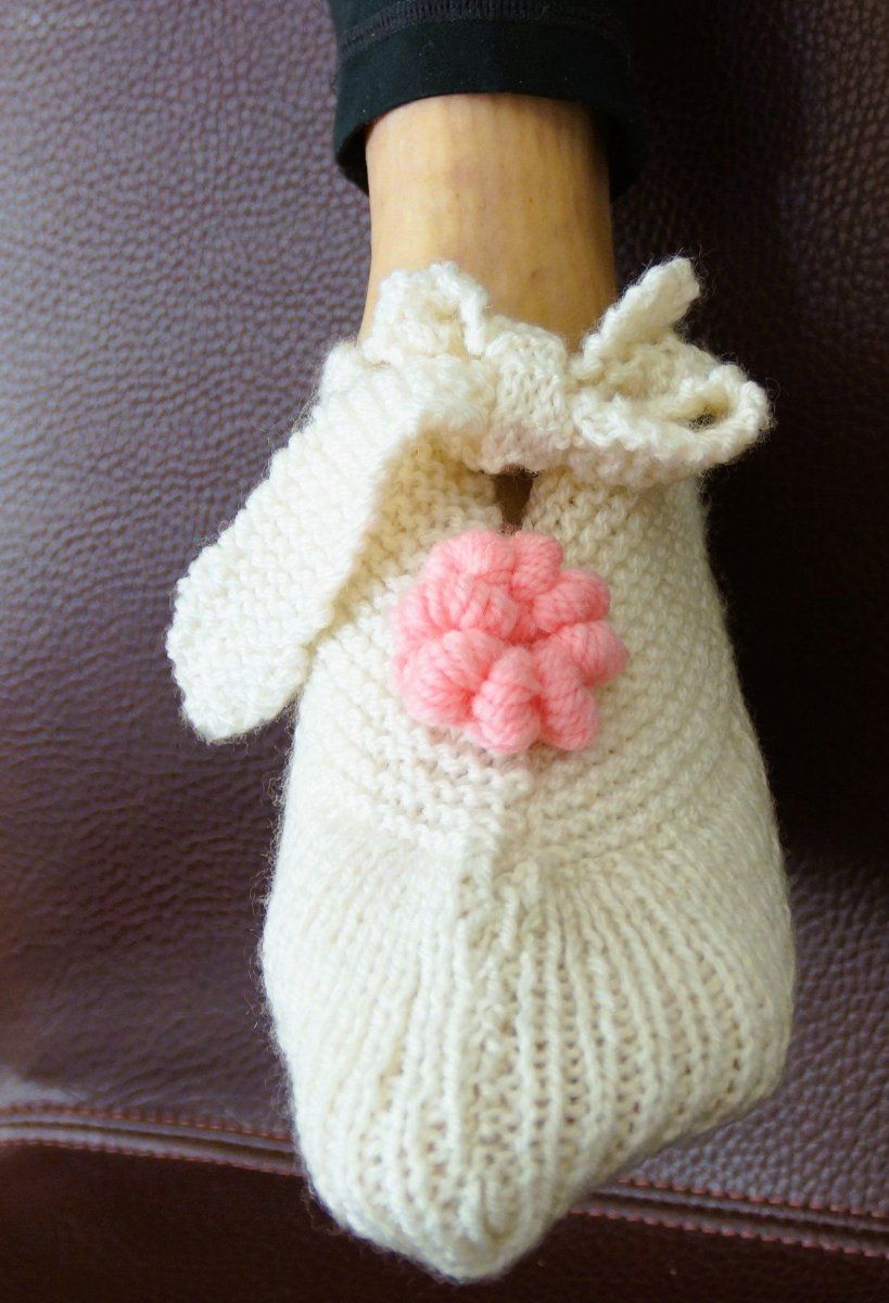 Calze: NEU Handgestrickte Bettsocken "Häschen" Gr. 38 – Nuovo (secondo la descrizione) da Altdorf UR venduto da BLACKGARLIC 2