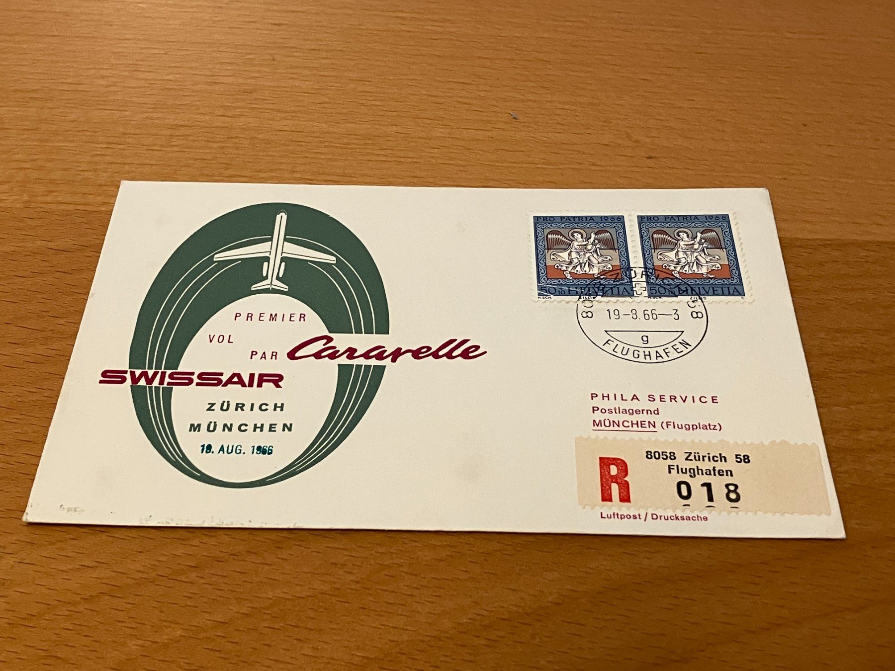 Alle Briefmarken: Swissair Einschreiben – Gebraucht aus Koblenz von mar_c2pj