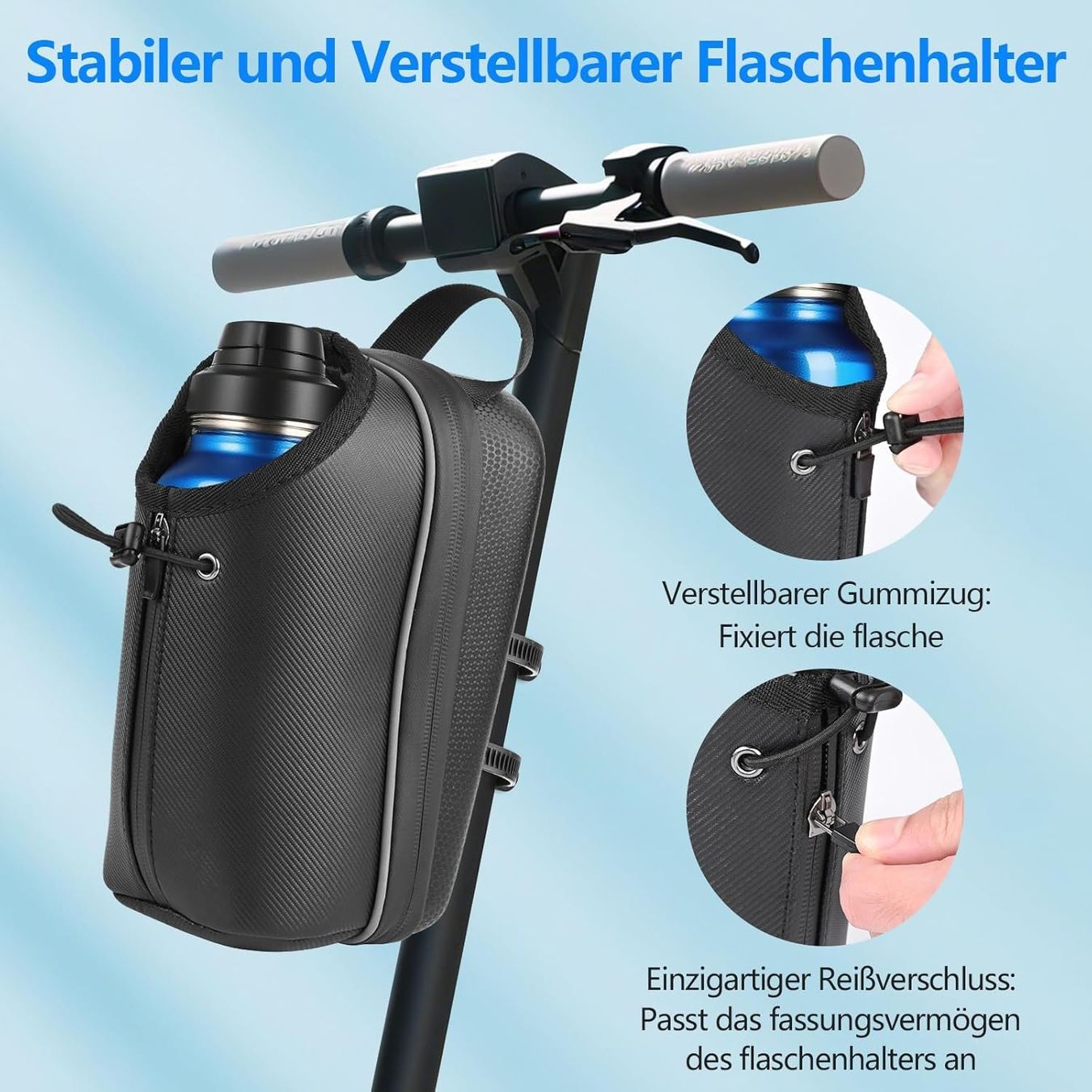 Borse: E-Scooter Lenkertasche 2L mit Flaschenhalter & Klicksystem – Nuovo e nell'imballaggio originale da Suhr venduto da SchnapperCH 3