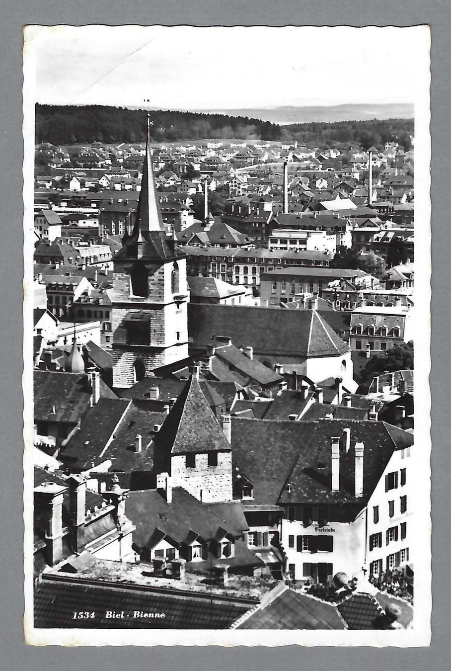 Ansichtskarten: 1957, BIEL – Gebraucht aus Pura von ulisse1957