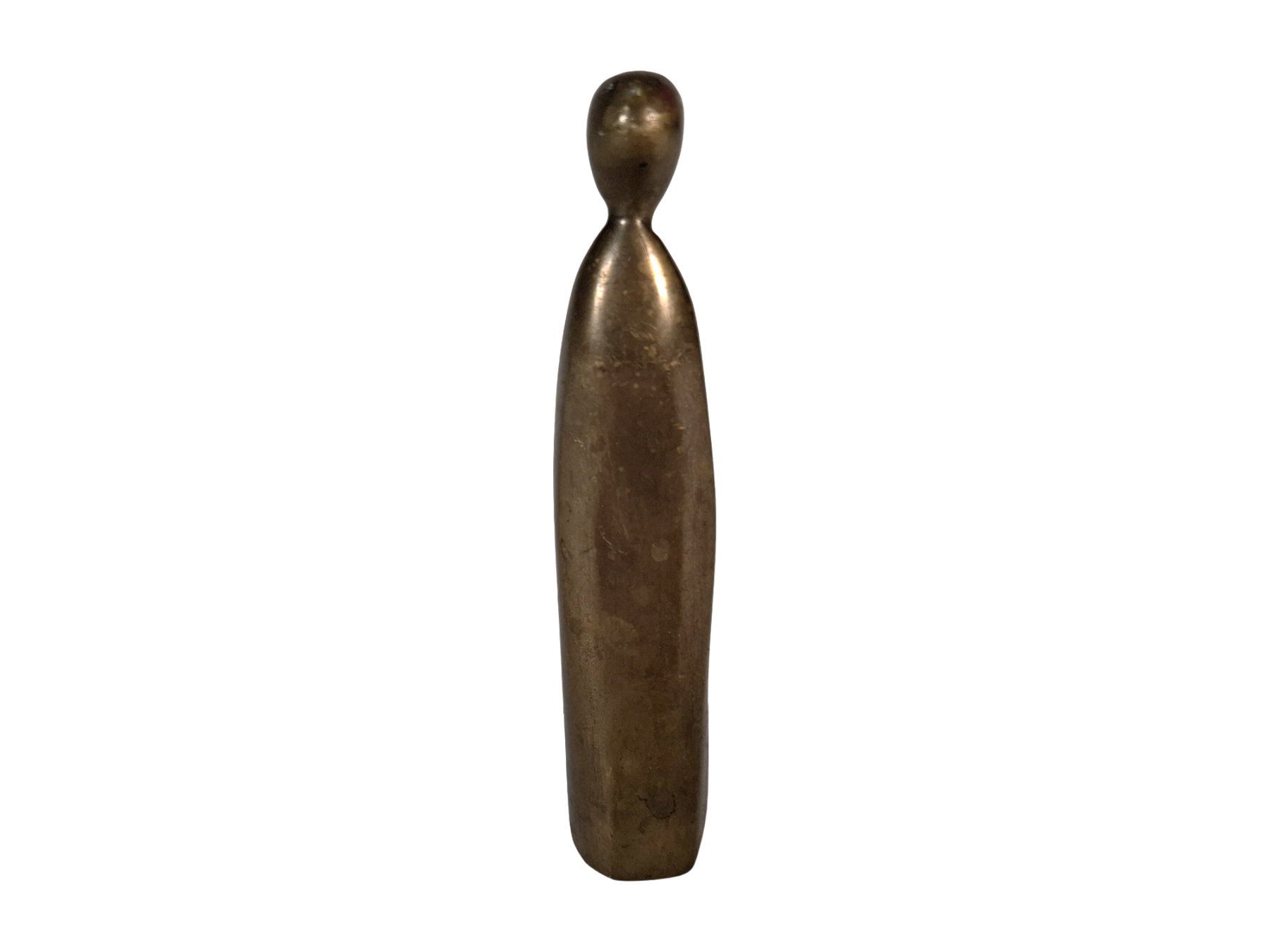 Statuette: Abstrakte Stehfigur in Messingfarbe – Usato da Wil SG venduto da Restwert_Wil 3