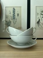 5 tea cup white porcelain