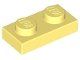 Lego Bright Light Yellow Plate 1 x 2 10 Stück