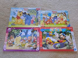 4 Puzzles mit 15 und mehr Teilen ab 3 Jahren