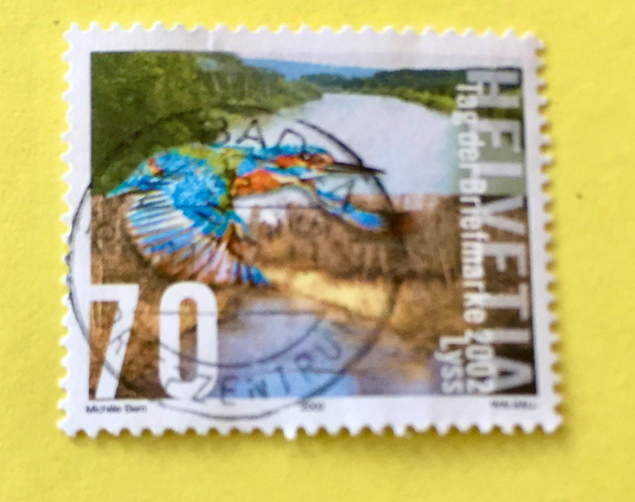 Tutti i francobolli: Nr.1071 Eisvogel  GESTEMPELT 2002  Baden – Usato da Aarau venduto da Billa007