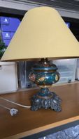 Vintage Tischlampe Blumendesign, Shabby Chic Stil