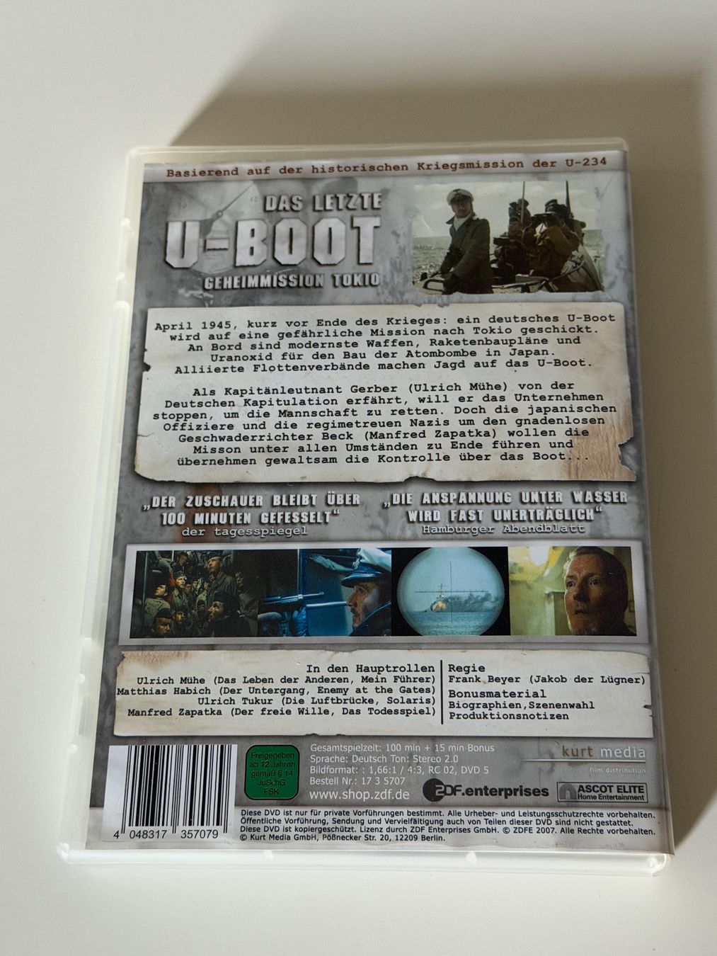 Tutti i DVDs: Das Letzte U-Boot Geheimmission Tokio DVD – Usato da Altstätten SG venduto da sheamus 1