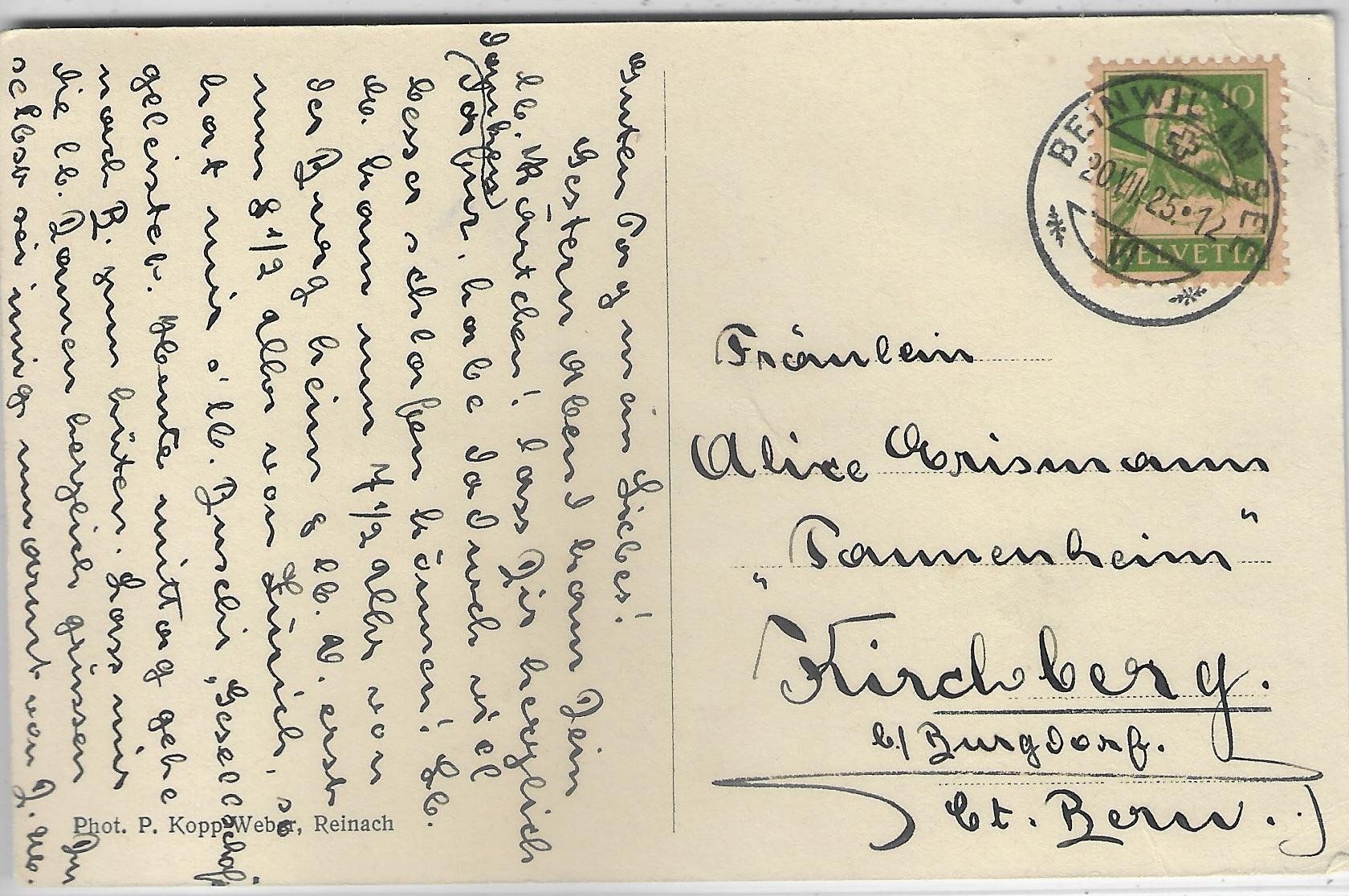 Cartoline postali: Restaurant Pension Hallwyl - Beinwil – Usato da Ettingen venduto da Kartenplanet 1
