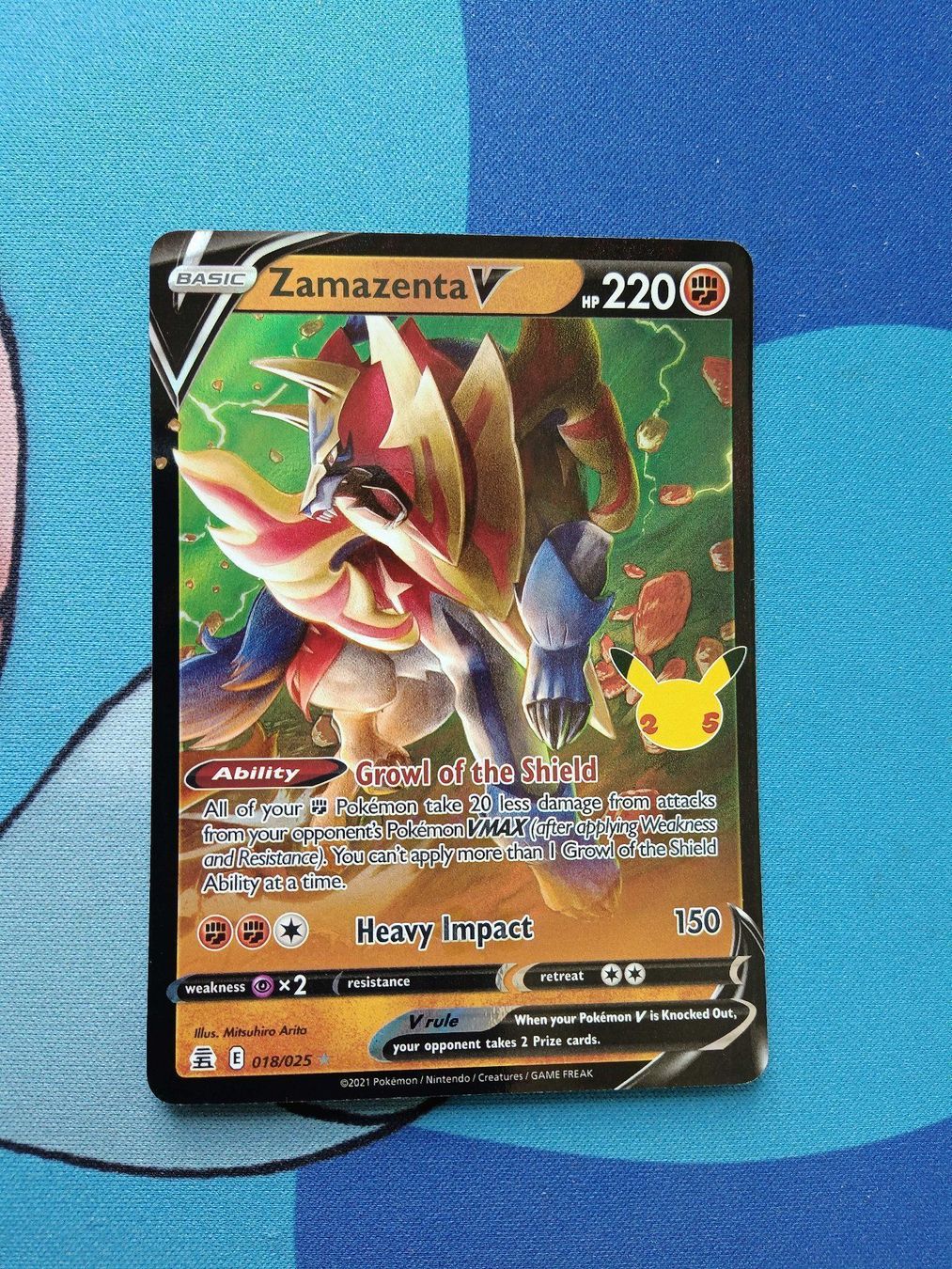 Pokémon Carte collezionabili: Zamazenta V - Pokemon Celebrations – Nuovo (secondo la descrizione) da Altstätten SG venduto da GGsGameshop